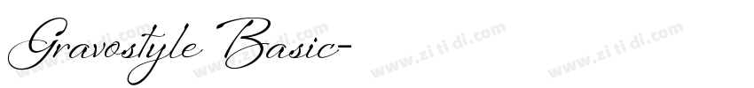 Gravostyle Basic字体转换